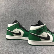 Jordan Air Jordan 1 Mid SE Green White Black Sneakers 852542-301