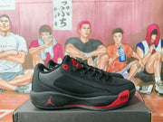 Jordan Black and Red Basketball Sneakers