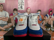 Nike Basketball High-Top Sneakers White Blue Red