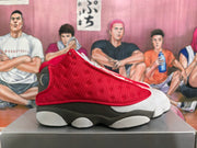 Jordan Basketball Sneakers Gray White Red