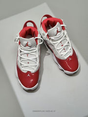 Jordan 6-3 White/Red High-Top Sneakers
