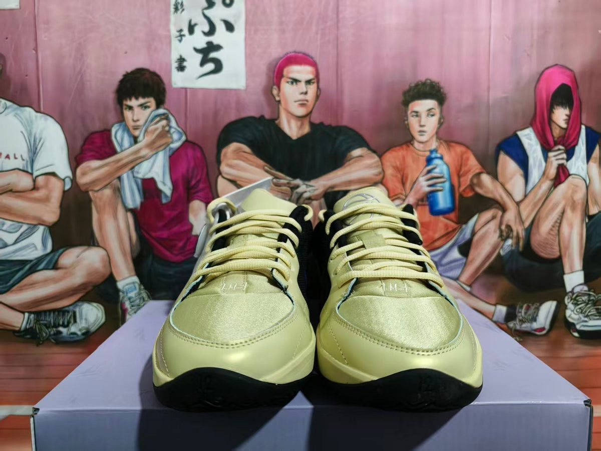 Nike 12AM Basketball Shoes in Pale Yellow and Silver