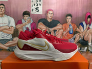 Nike Basketball Sneakers White Red and Gold