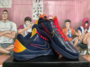 Nike Clark Basketball Sneakers Navy Red and Yellow