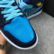 Jordan Air Jordan 1 Mid Blue Graphic Sneakers BV7446-400