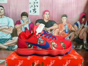 Nike Red and Blue Graphic Sneakers