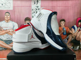Jordan White Blue Basketball Sneakers