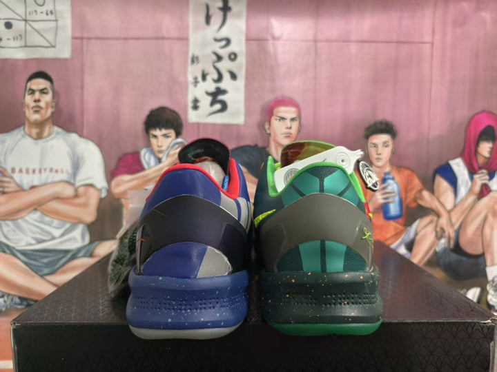 Nike Basketball Shoes in Mismatched Multicolor Pair