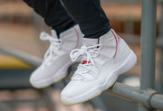 Jordan Air Jordan 11 Platinum Tint White Red Sneakers
