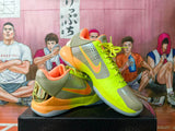 Nike Basketball Sneakers Olive Gold Neon Green