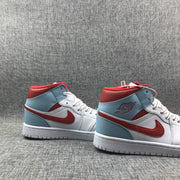 Jordan Air Jordan 1 Mid Ice Blue White Red 555112-104