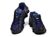 Nike Shox TL Blue and Black Patterned Sneakers