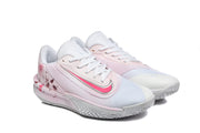 Nike Precision 7 Basketball Shoes in White and Pink