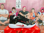 Nike LeBron Basketball Sneakers Black Red Gold