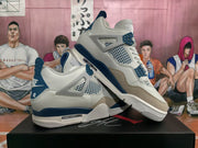 Nike Air Jordan 4 White Blue Grey Sneakers