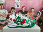 Nike Basketball Sneakers Green White Red