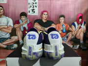Nike Ariza PE Basketball Sneakers White Purple Yellow