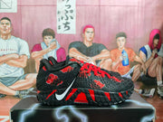 Nike Black and Red Basketball Sneakers