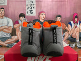Nike Gray and Orange High-Top Sneakers