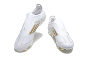 adidas F50 Laceless Soccer Cleats White Gold