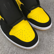 Jordan Air Jordan 1 Mid Black Yellow White Sneakers