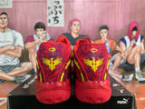 PUMA Red and Purple Basketball Sneakers