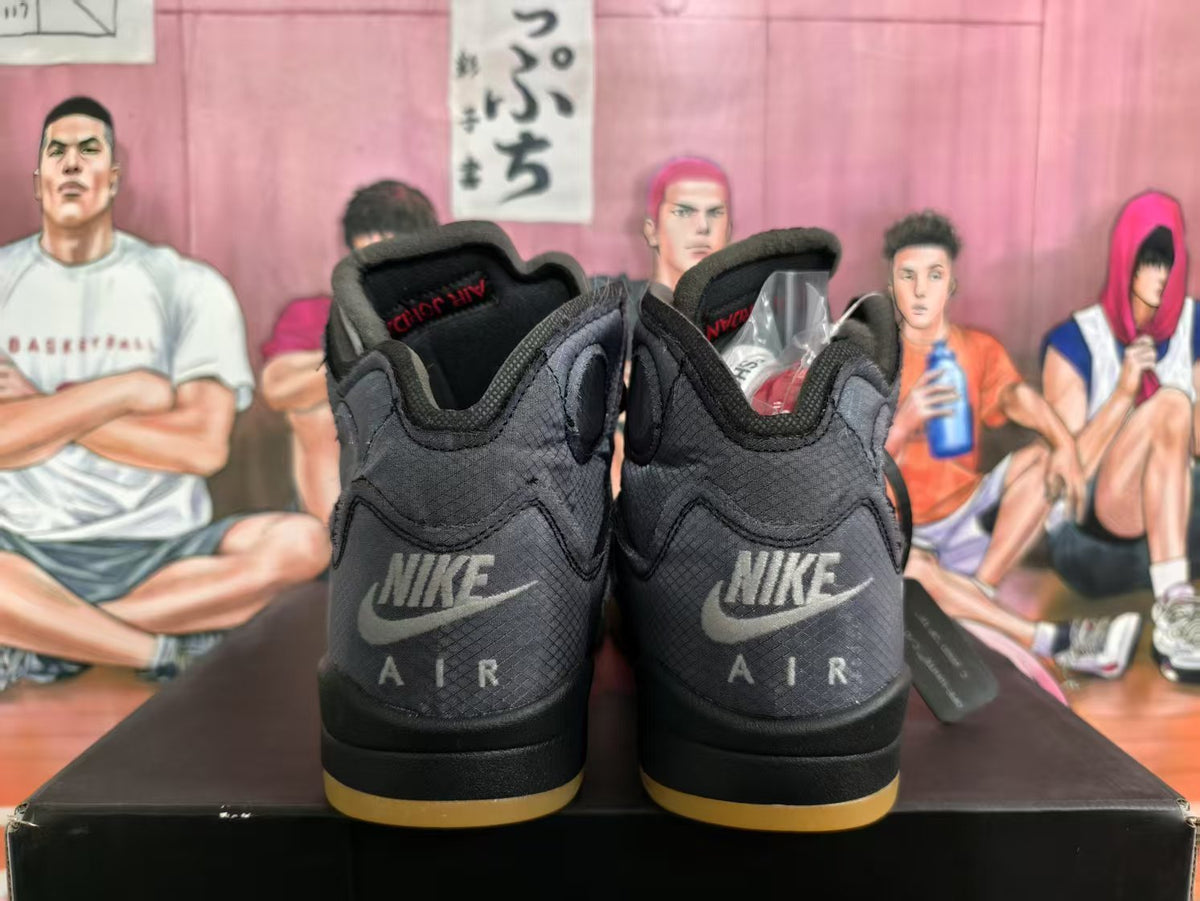 Jordan 5 High-Top Sneakers Grey Black