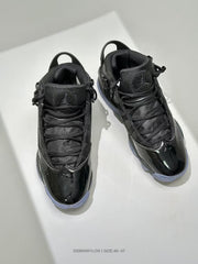Jordan 6 Black High-Top Sneakers with Translucent Outsole