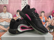 Jordan Black and Pink Basketball Sneakers