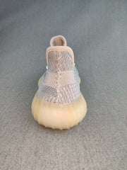 Yeezy 350 V2 Knit Sneakers Grey Pink Gum Sole