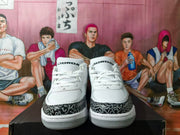 Jordan 3 White Grey Low-Top Sneakers