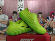 Nike Green Slip-On Sneakers with Swoosh