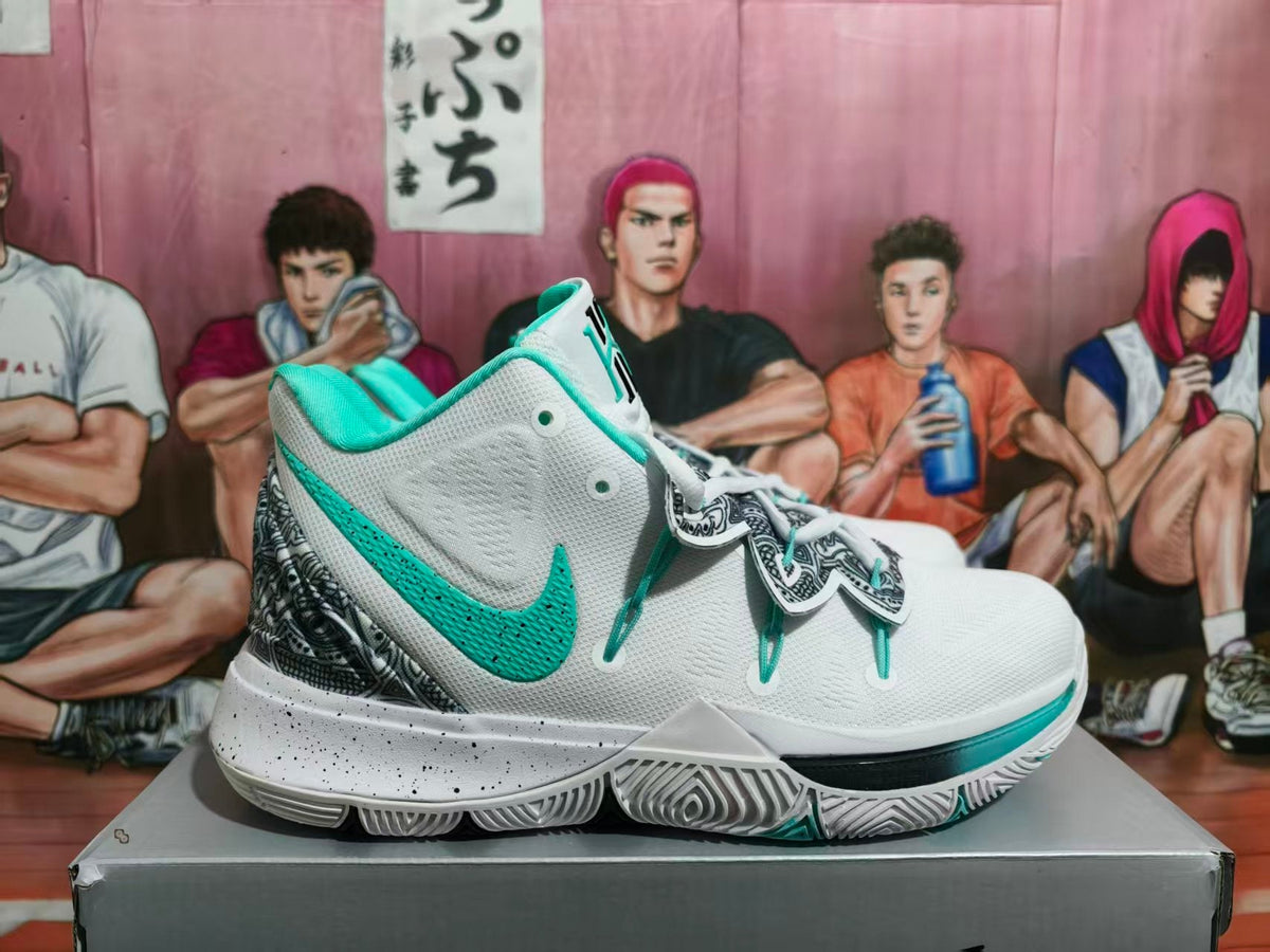Nike Kyrie 5 White Mint Green Basketball Shoes