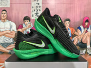 Nike Black and Green Basketball Sneakers