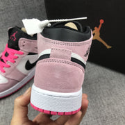 Jordan Air Jordan 1 Mid Pink White Black Sneakers 852542-801