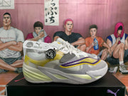 Puma All Pro Basketball Shoes White and Yellow