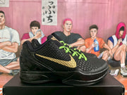 Nike Kobe 6 Basketball Shoes Black Gold Green