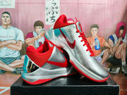 Nike Red and Silver Basketball Sneakers