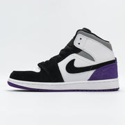 Jordan High-Top Sneakers Black White Purple 852542-105