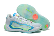 Jordan Luka 4 Basketball Sneakers White/Blue/Green and Black/Red