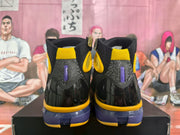 Nike Black Purple Yellow High-Top Basketball Sneakers