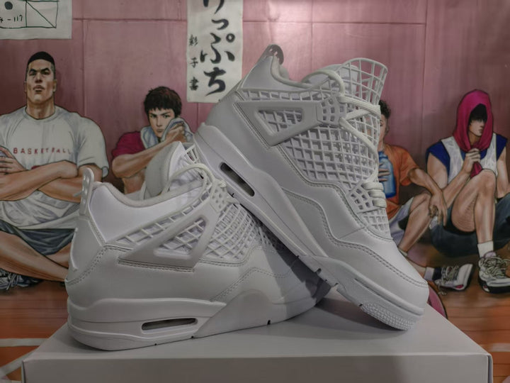 Jordan 4 White High-Top Sneakers