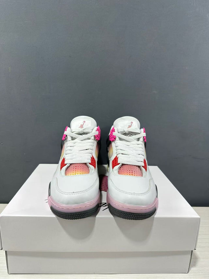 Jordan Air Jordan 4 Retro Comic White Black Pink Sneakers JA1135-100