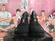 Nike Black and Gold Basketball Sneakers