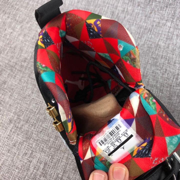 Jordan Air Jordan 12 CNY Black Multicolor High-Top Sneakers
