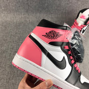 Jordan Air Jordan 1 High Dirty Pink Black Toe Sneakers