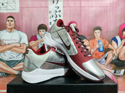 Nike Basketball Sneakers Burgundy Silver White