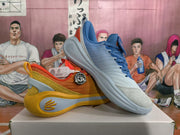 Curry All-Star Mismatched Basketball Shoes Yellow Blue