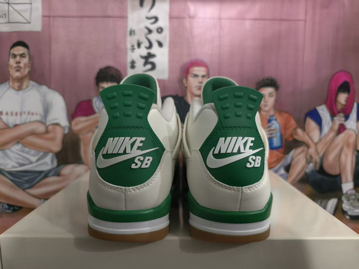 Jordan White Green Basketball Sneakers 36-48.5