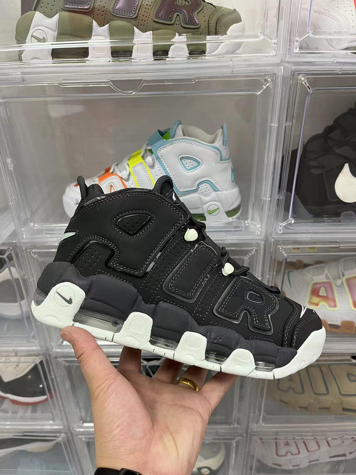 Nike AIR Lettering High-Top Sneakers Black Off-White